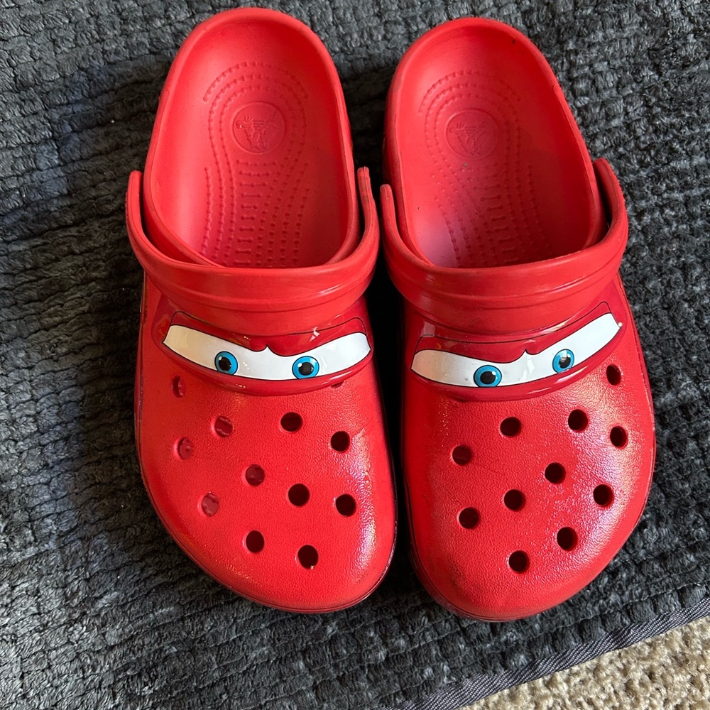 CROCS Kids Red Character Slippers